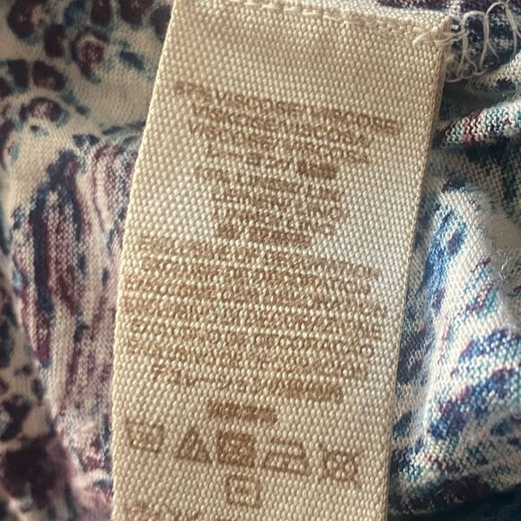 Free People FAB! Nouveau Tulip Front Top Boho Lace Detail in Multi Size Large - Picture 6 of 6